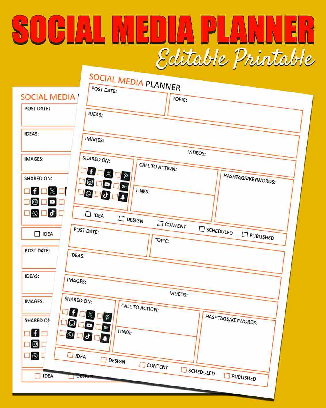 Download Social Media Content Calendar